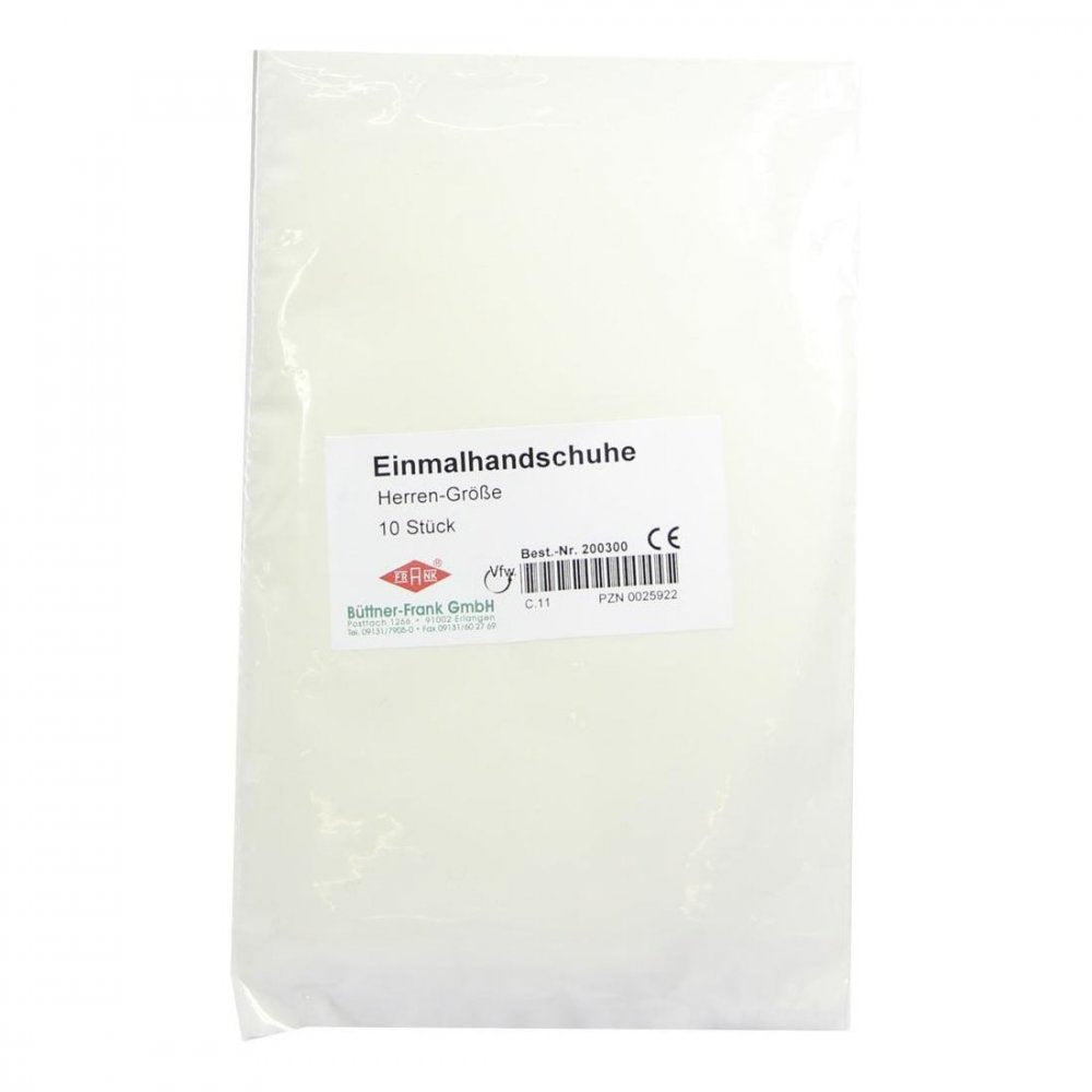 Das Produktfoto zeigt Handschuhe Einmal Unters.Herren (10 stk) PZN 00025922