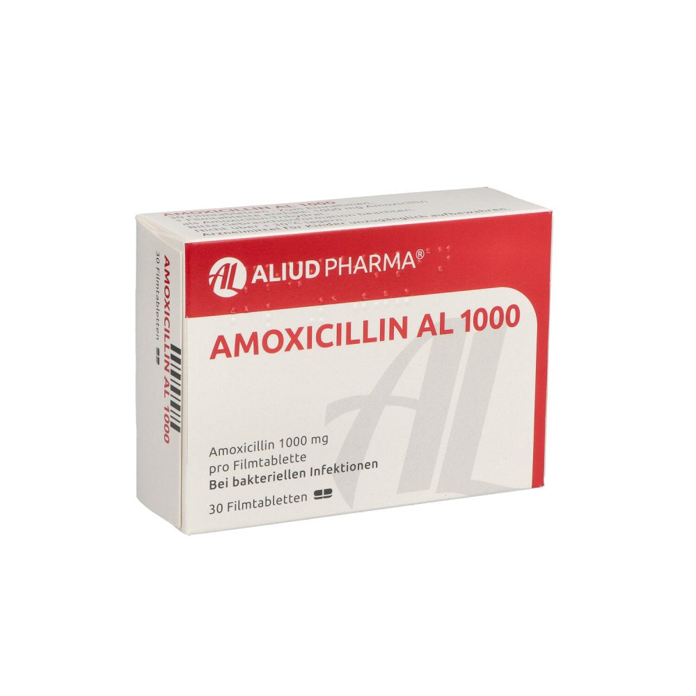 Amoxicillin Al 1000 Filmtabletten (30 stk)