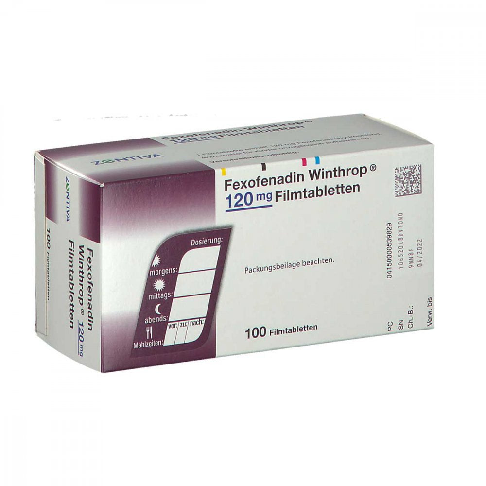 Fexofenadin Winthrop 120 Mg Filmtabletten (100 stk)