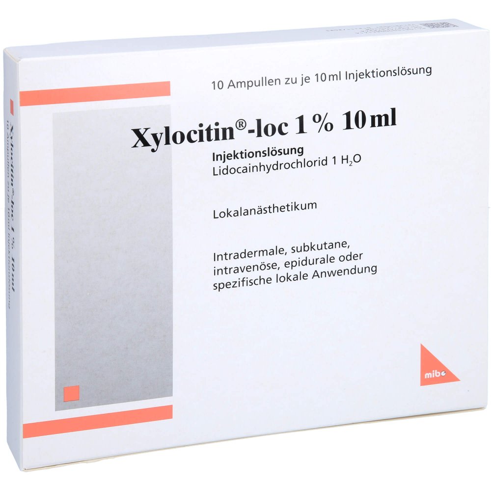 Xylocitin-Loc 1% 10 Ml Injektionslösung Amp. (10X10 ml)