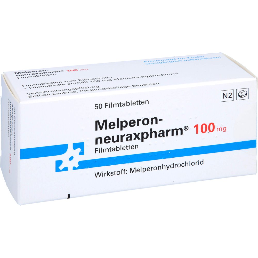 Das Produktfoto zeigt Melperon-Neuraxpharm 100 Mg Filmtabletten (50 stk) PZN 00068392
