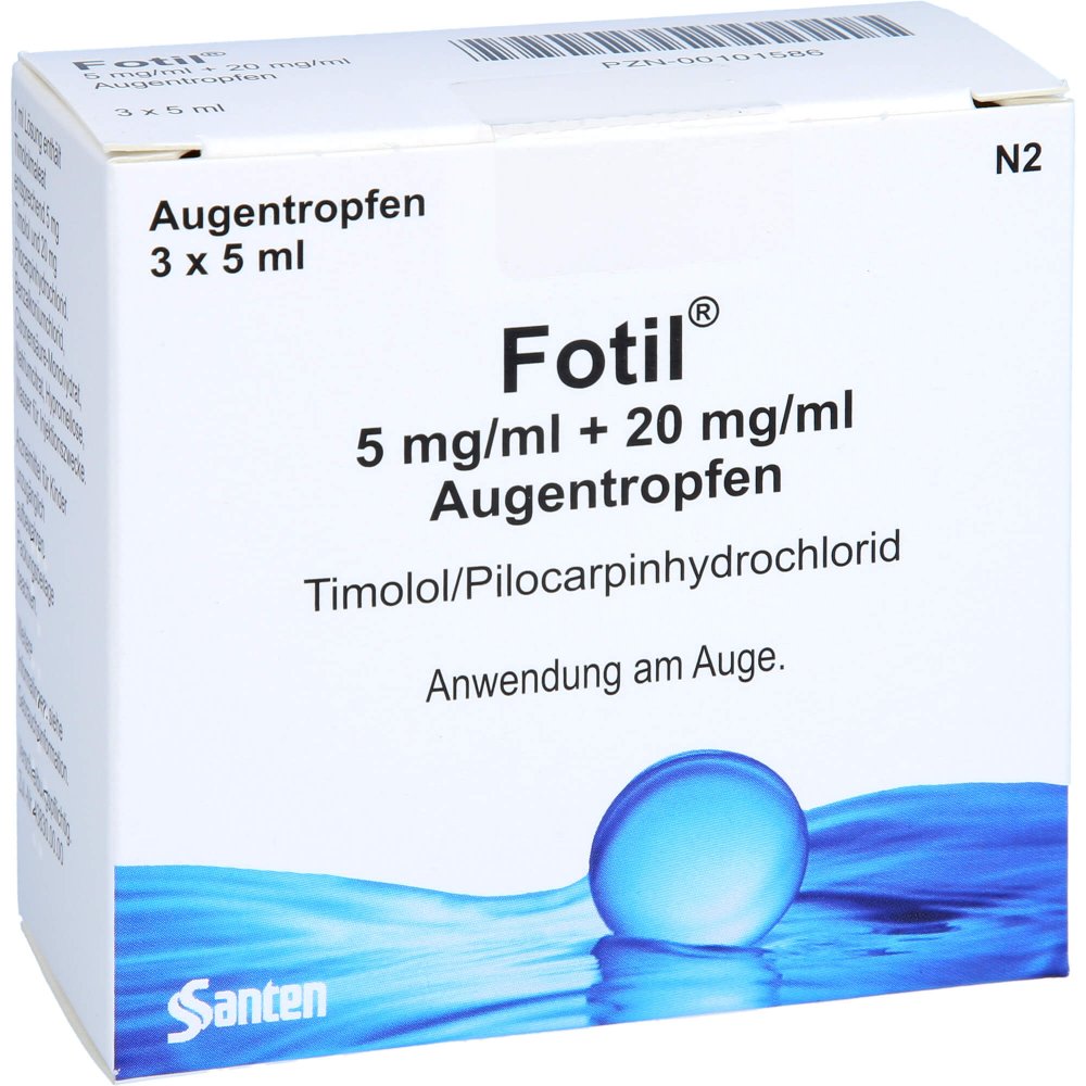 Das Produktfoto zeigt Fotil Augentropfen (3X5 ml) PZN 00101586
