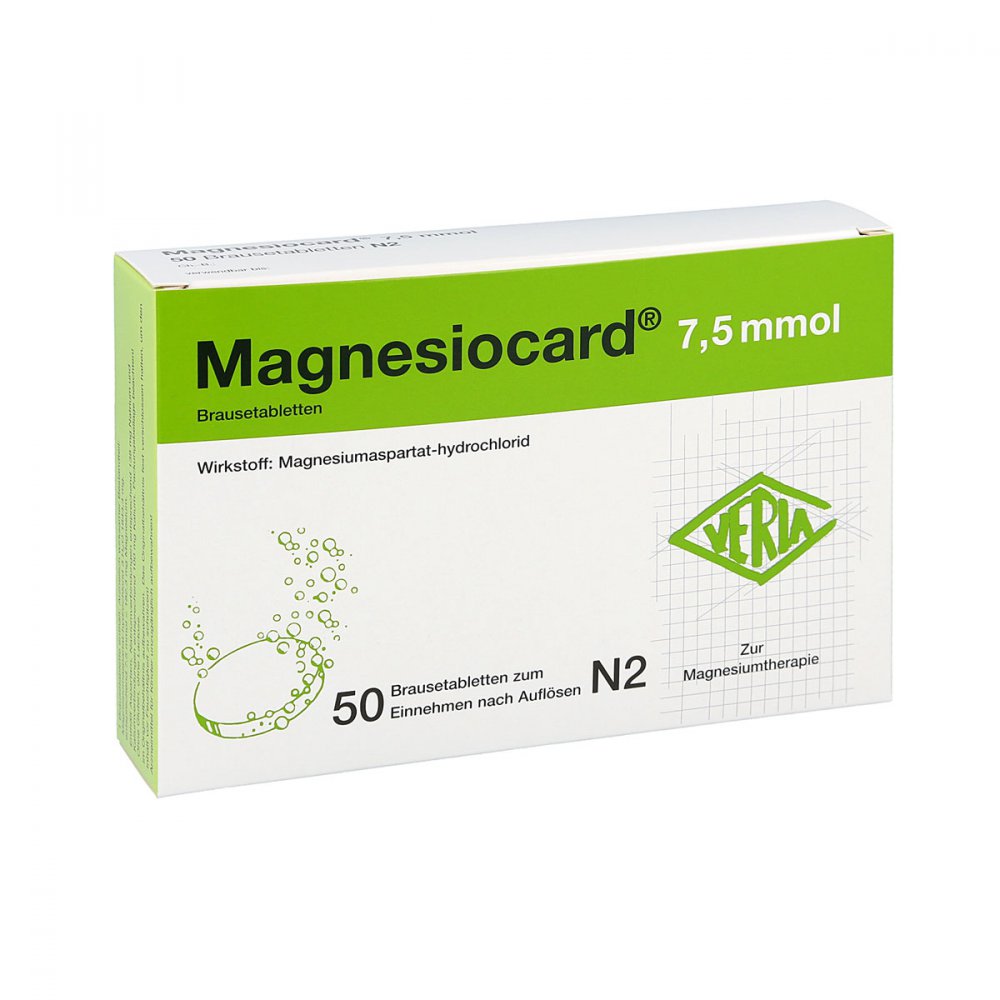 Magnesiocard 7,5 Mmol Brausetabletten (50 stk)