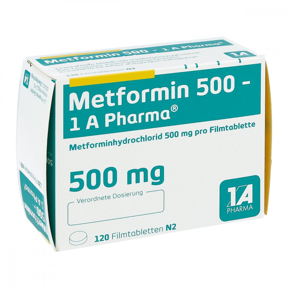 Metformin 500-1a Pharma Filmtabletten (120 stk)