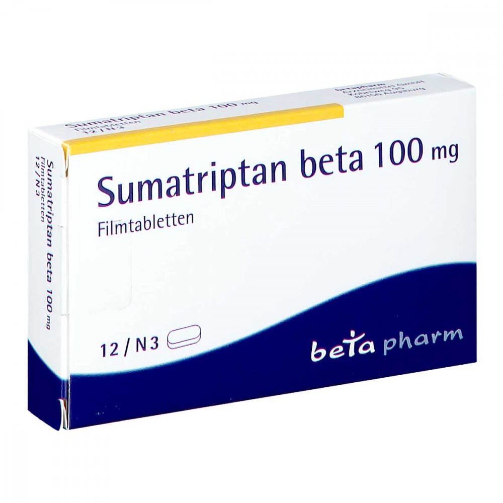 Sumatriptan Beta 100 Mg Filmtabletten (12 stk)