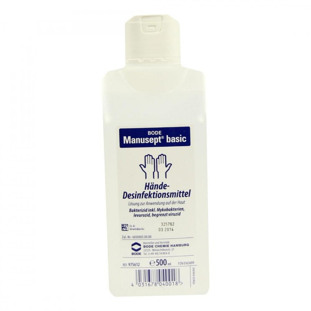 Das Produktfoto zeigt Manusept Basic Lösung (500 ml) PZN 00163699