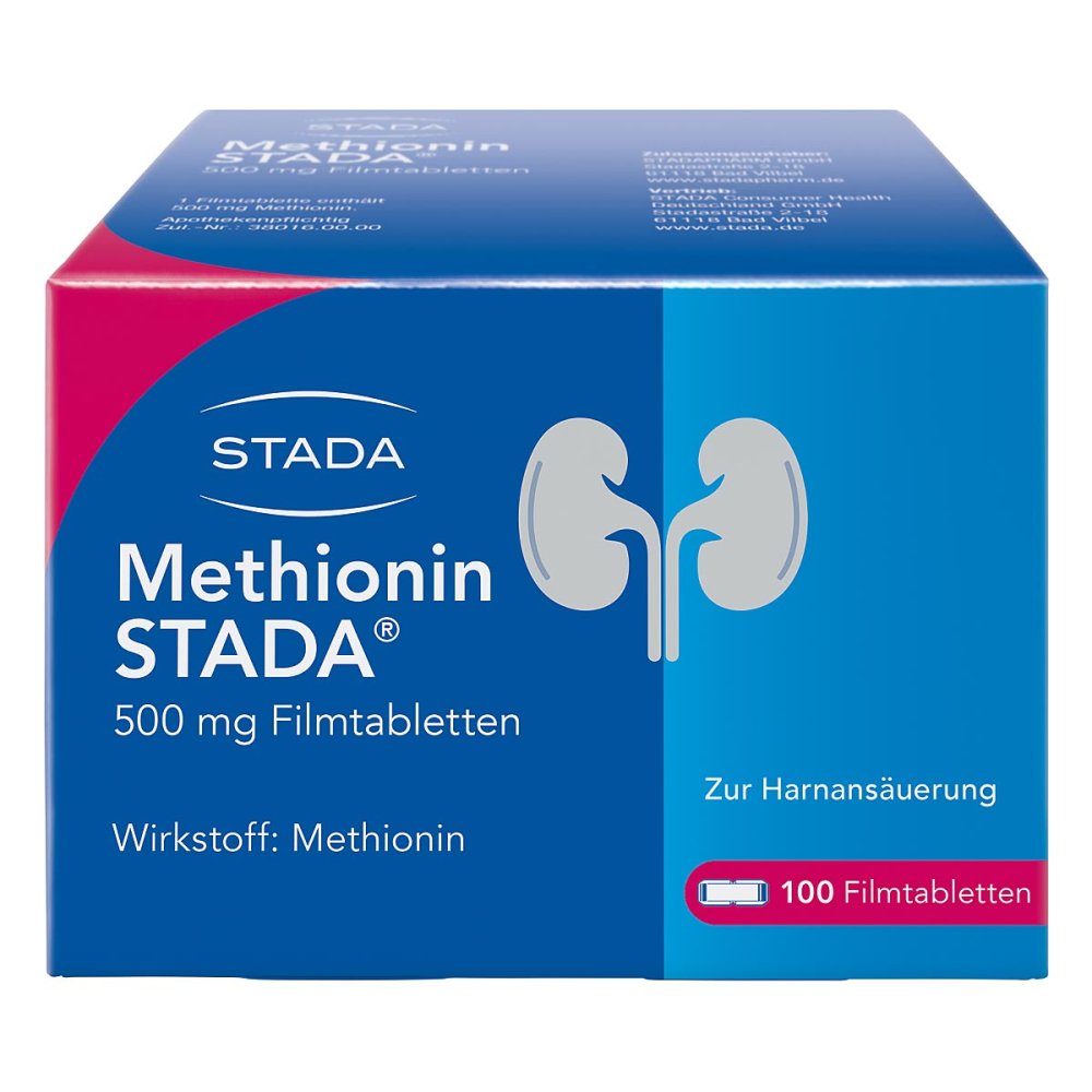 Methionin Stada 500 Mg Filmtabletten (100 stk)