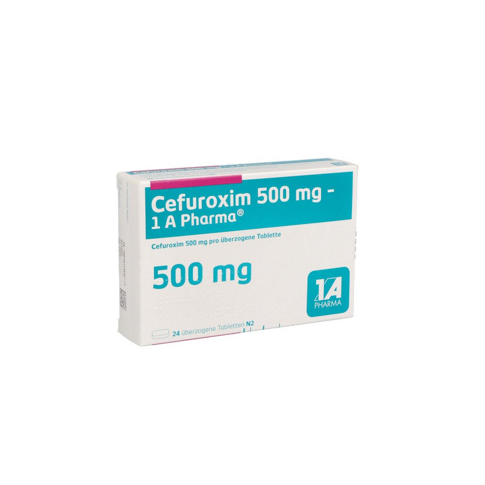 Cefuroxim 500 Mg-1a Pharma Überzogene Tabletten (24 stk)