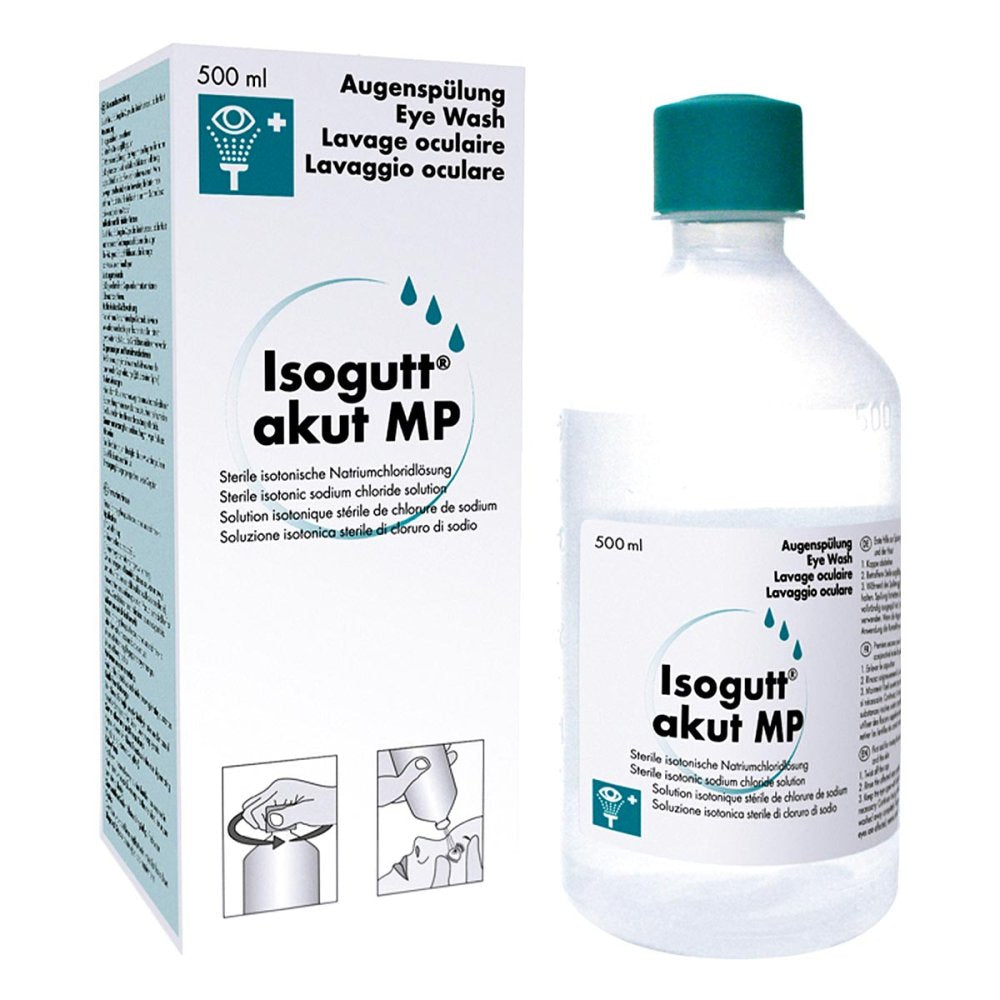 Das Produktfoto zeigt Isogutt Akut Mp Augenspüllösung (500 ml) PZN 00182797