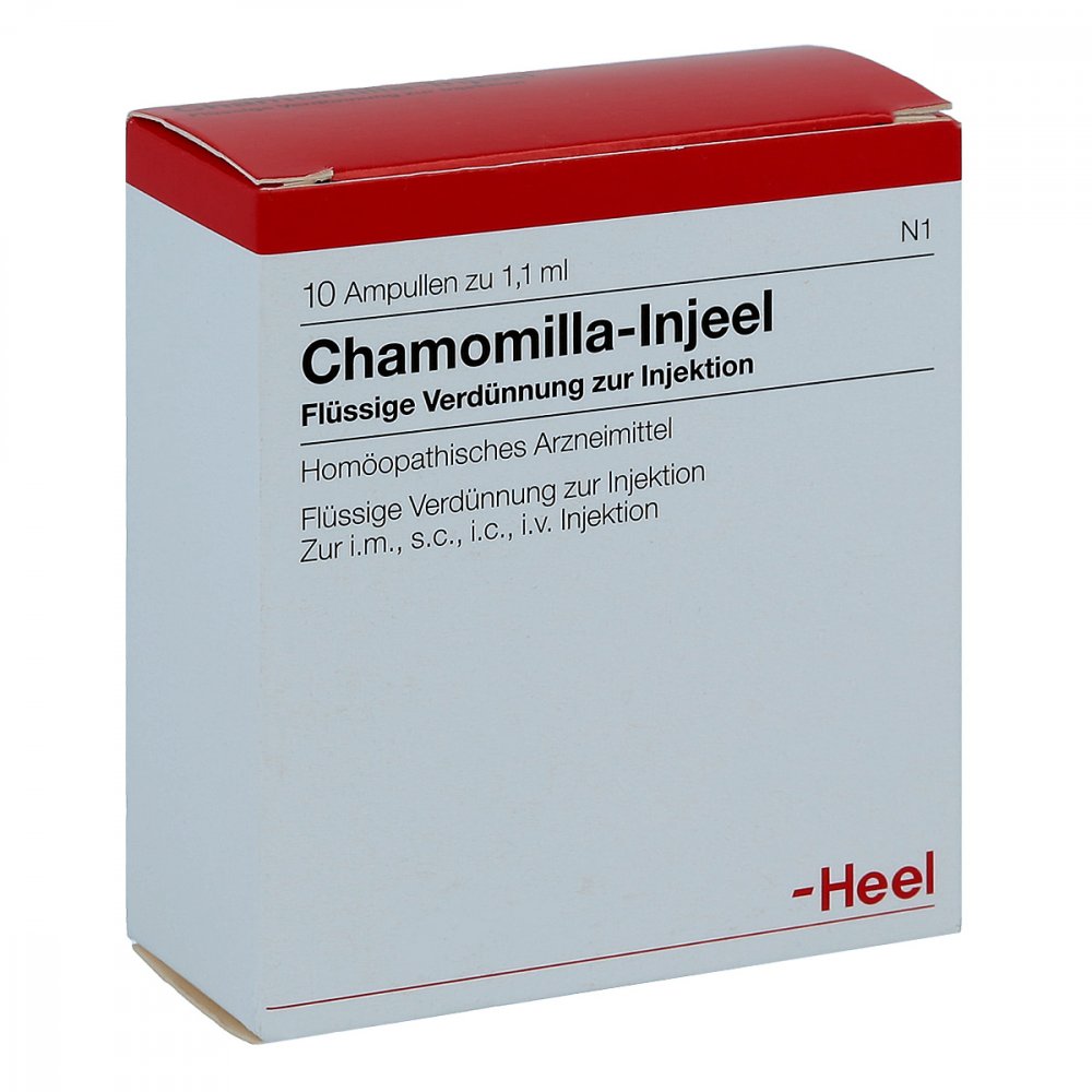 Das Produktfoto zeigt Chamomilla Injeel Ampullen (10 stk) PZN 00196397