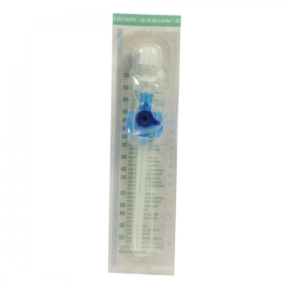 Vasofix Safety Kanüle 22 G 0,9x25 Mm Blau (1 stk)