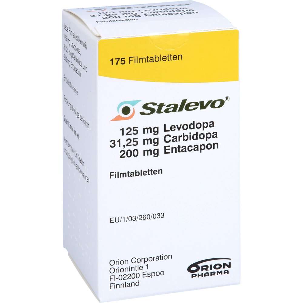 Stalevo 125 Mg/31,25 Mg/200 Mg Filmtabletten (175 stk)