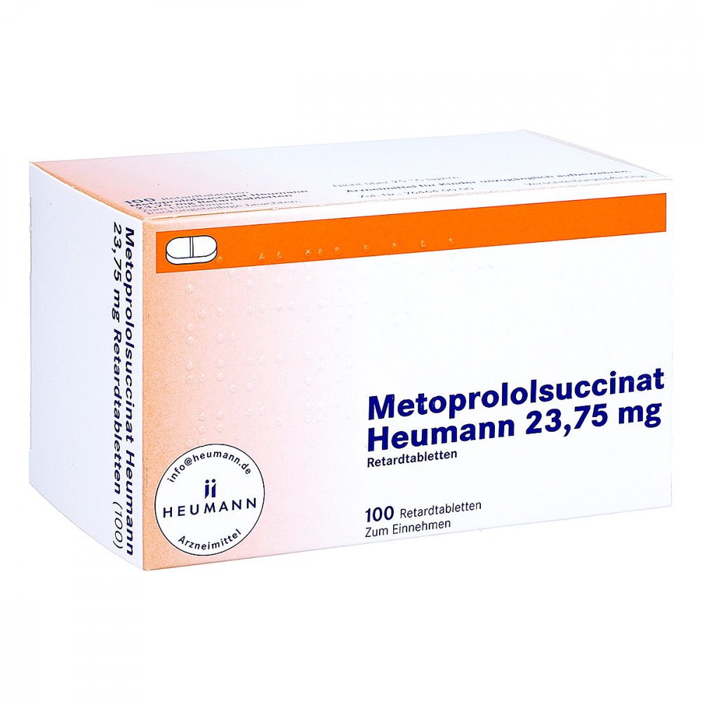 Metoprololsuccinat Heumann 23,75mg Retardtabletten (100 stk)
