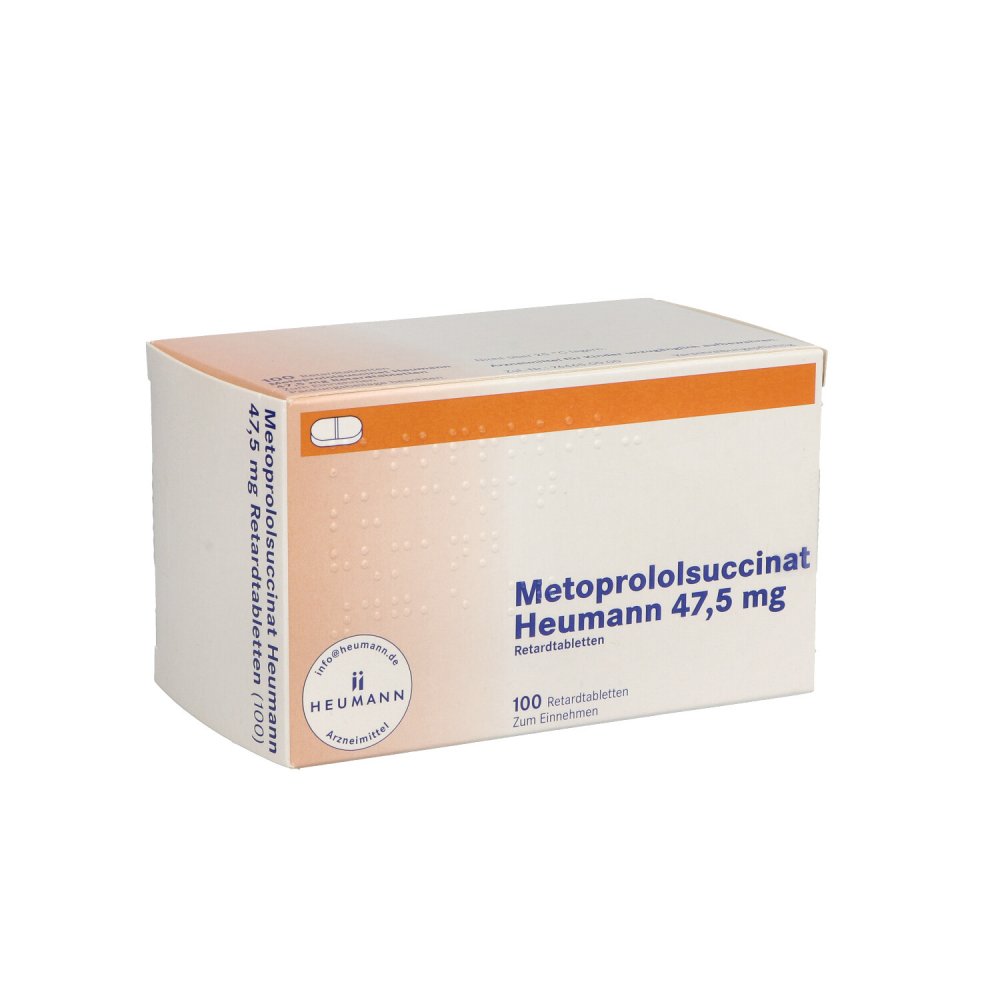 Metoprololsuccinat Heumann 47,5mg Retardtabletten (100 stk)