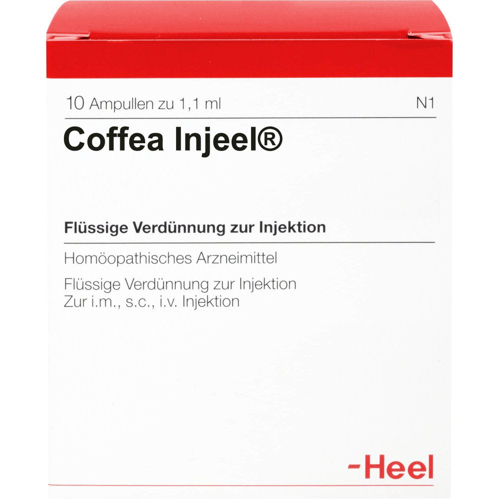 Das Produktfoto zeigt Coffea Injeel Ampullen (10 stk) PZN 00224001