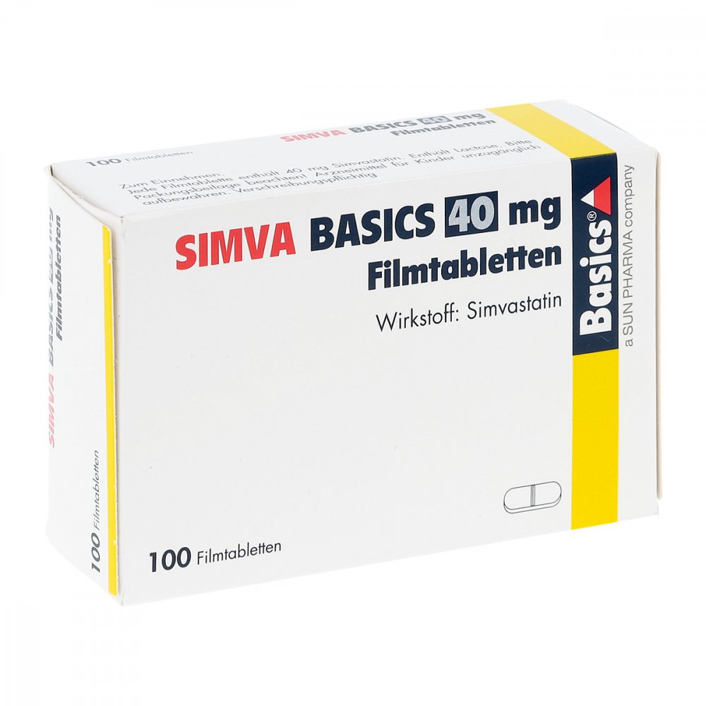 Simva Basics 40 Mg Filmtabletten (100 stk)