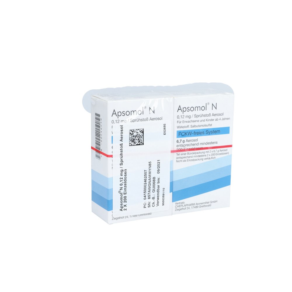 Apsomol N 200 Hub Dosieraerosol (2 stk)