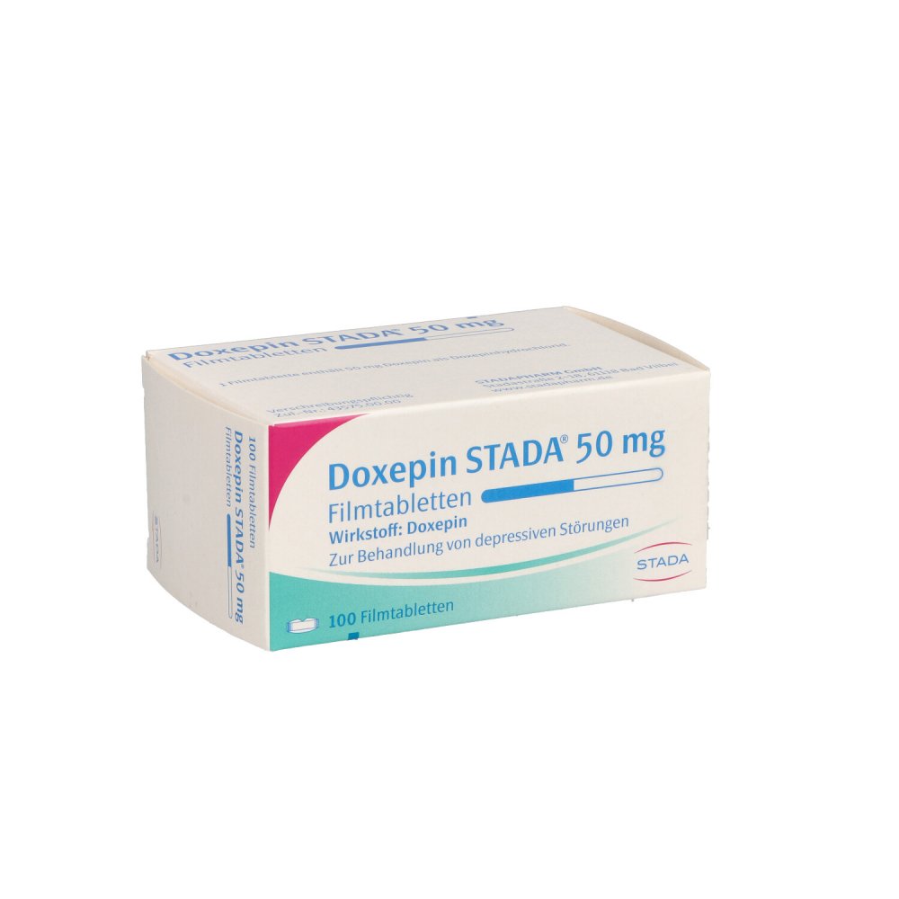Das Produktfoto zeigt Doxepin Stada 50 Mg Filmtabletten (100 stk) PZN 00263857