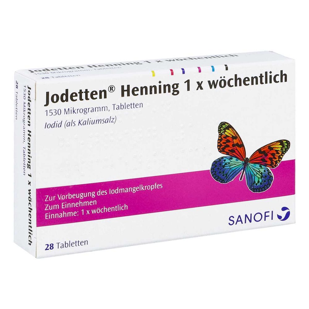 Jodetten Henning 1x Wöchentlich Tabletten (28 stk)