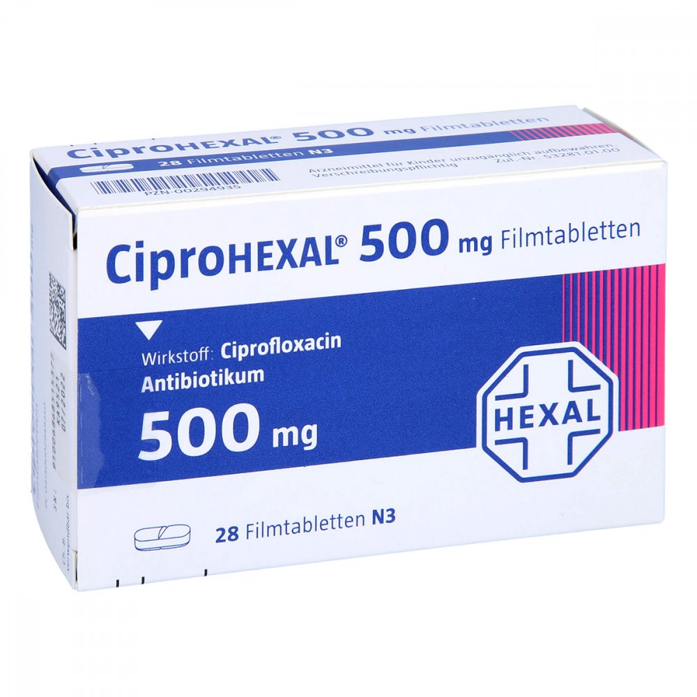 Ciprohexal 500 Mg Filmtabletten (28 stk)