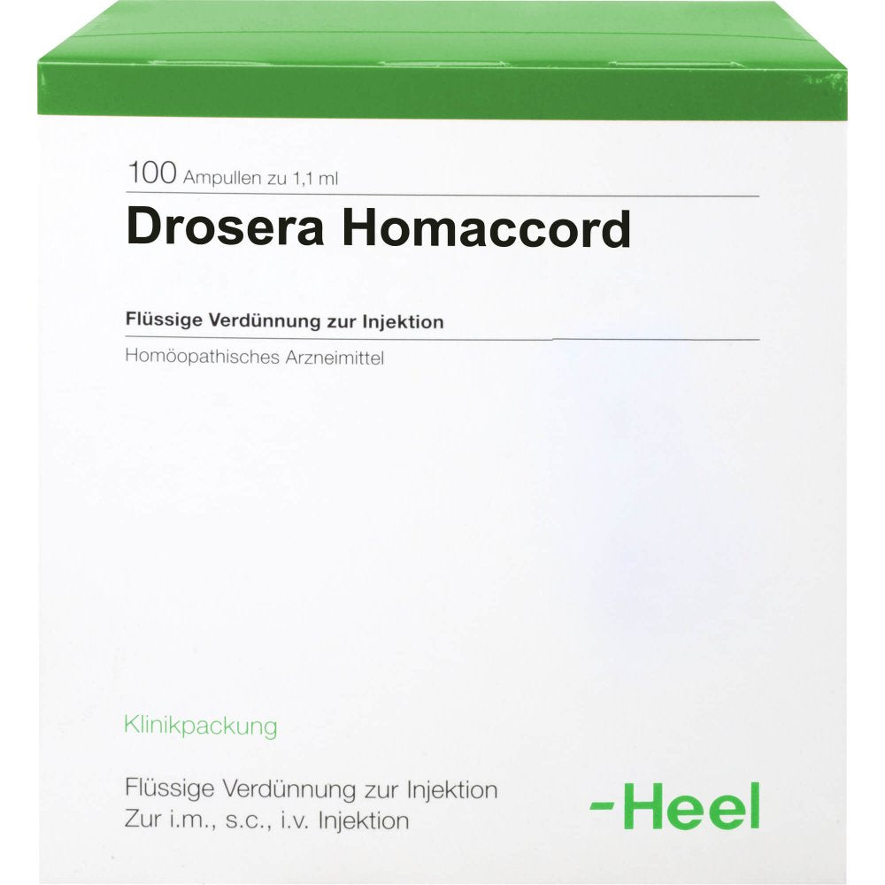 Das Produktfoto zeigt Drosera Homaccord Ampullen (100 stk) PZN 00304970