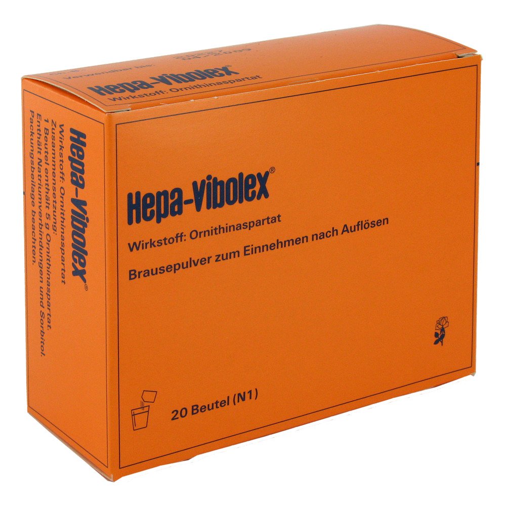Das Produktfoto zeigt Hepa-Vibolex Pulver (20 stk) PZN 00327675