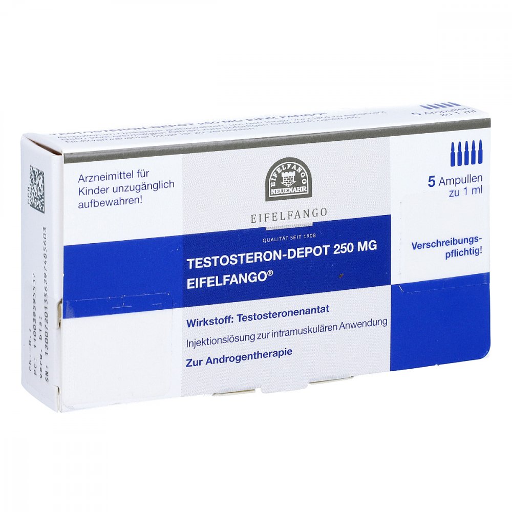 Testosteron-Depot 250 Mg Eifelfango Inj.-Lösung (5X1 ml)