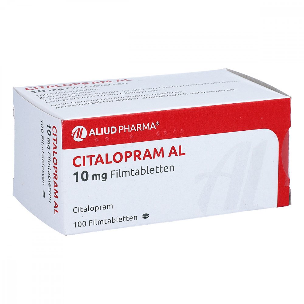 Citalopram Al 10 Mg Filmtabletten (100 stk)