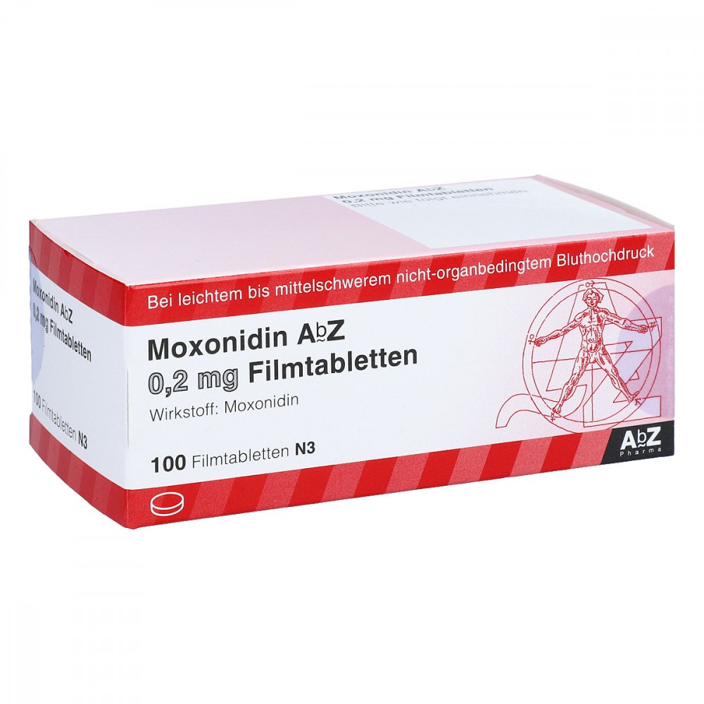 Moxonidin Abz 0,2 Mg Filmtabletten (100 stk)