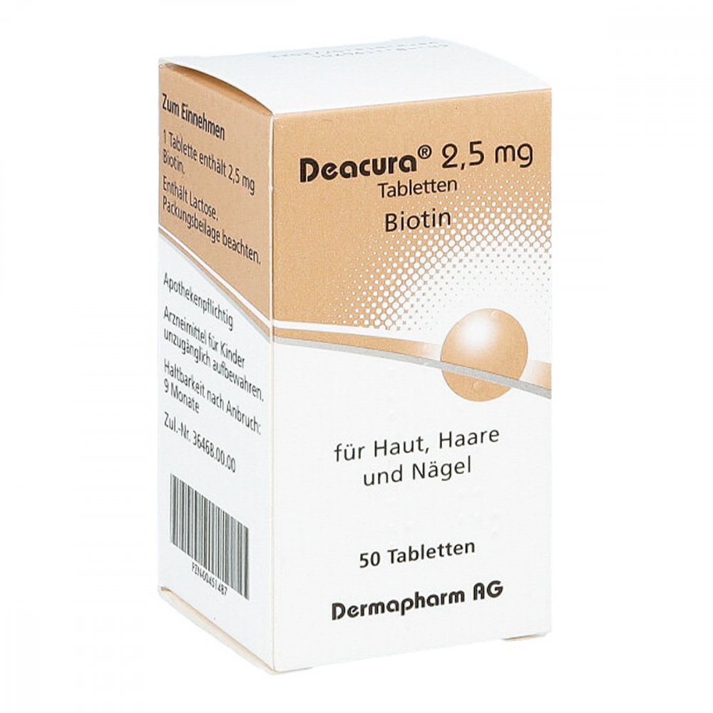 Deacura 2,5 Mg Tabletten (50 stk)