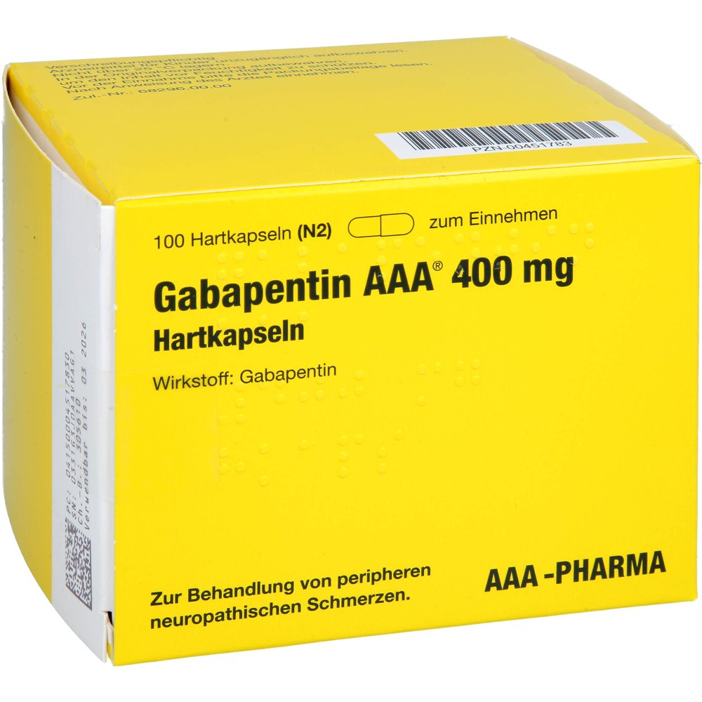Gabapentin Aaa 400 Mg Hartkapseln (100 stk)
