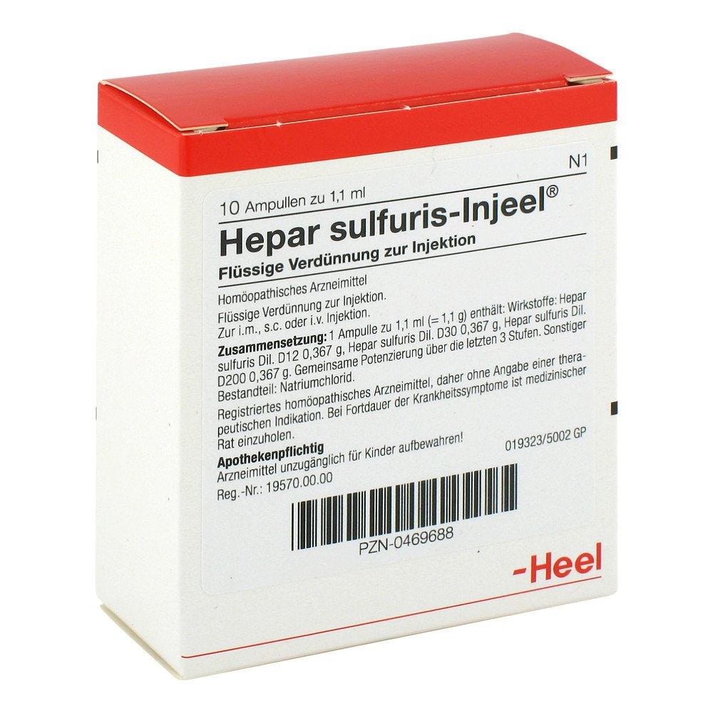 Hepar Sulfuris Injeel Ampullen (10 stk)
