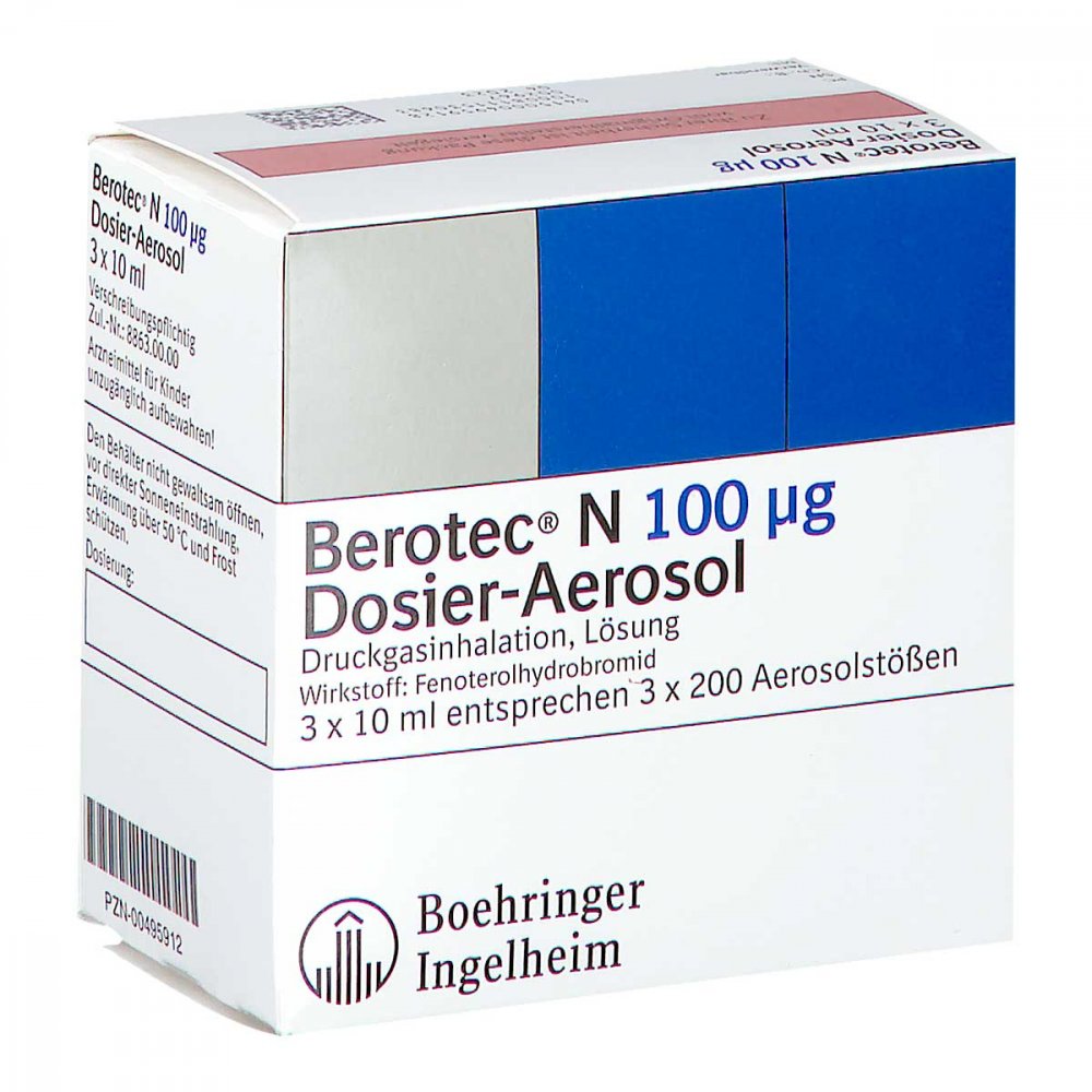 Berotec N 100 Μg Dosieraerosol (3X10 ml)
