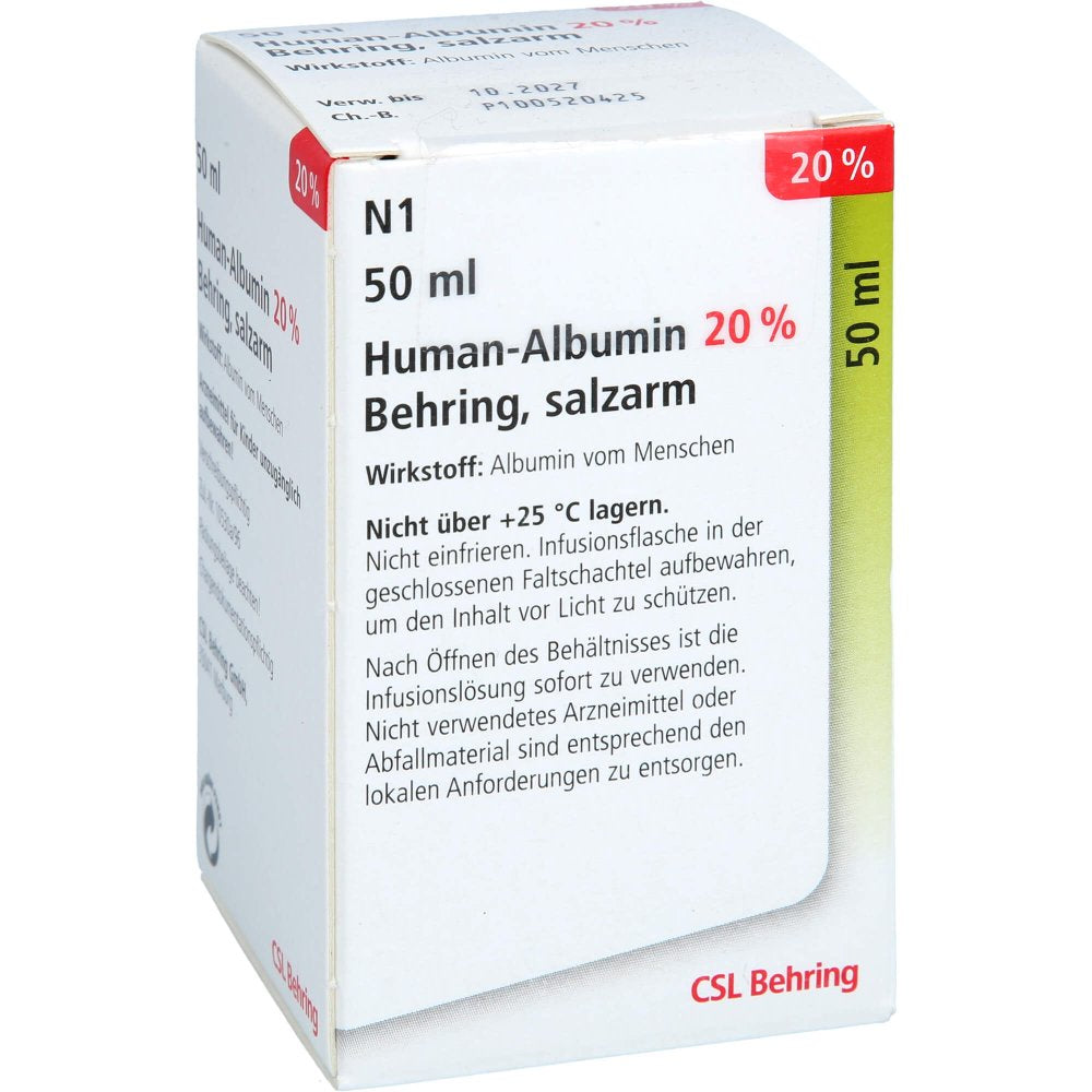 Human Albumin 20% Behring Infusionslösung (50 ml)