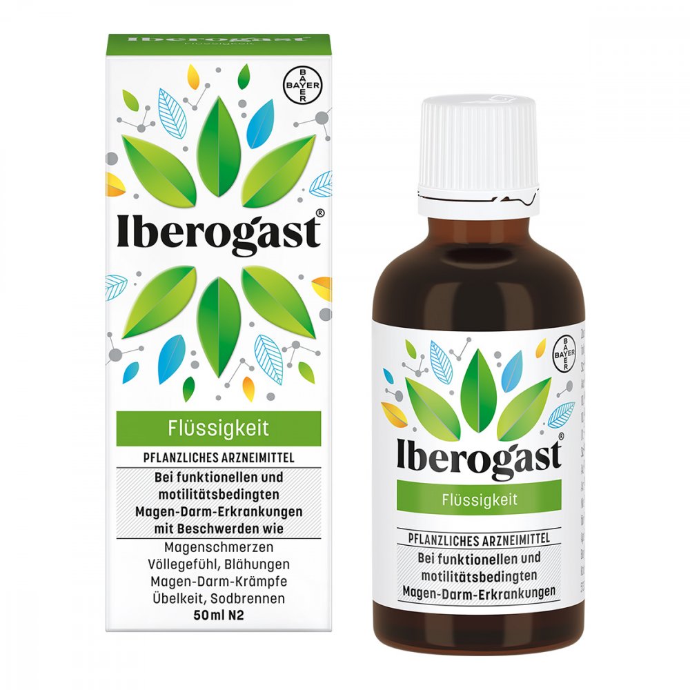 Das Produktfoto zeigt Iberogast Flüssig (50 ml) PZN 00514650