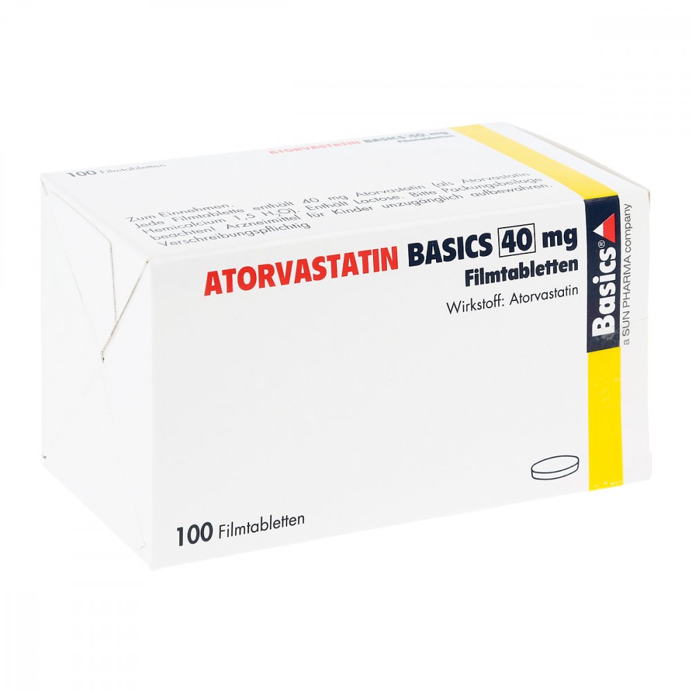 Atorvastatin Basics 40 Mg Filmtabletten (100 stk)