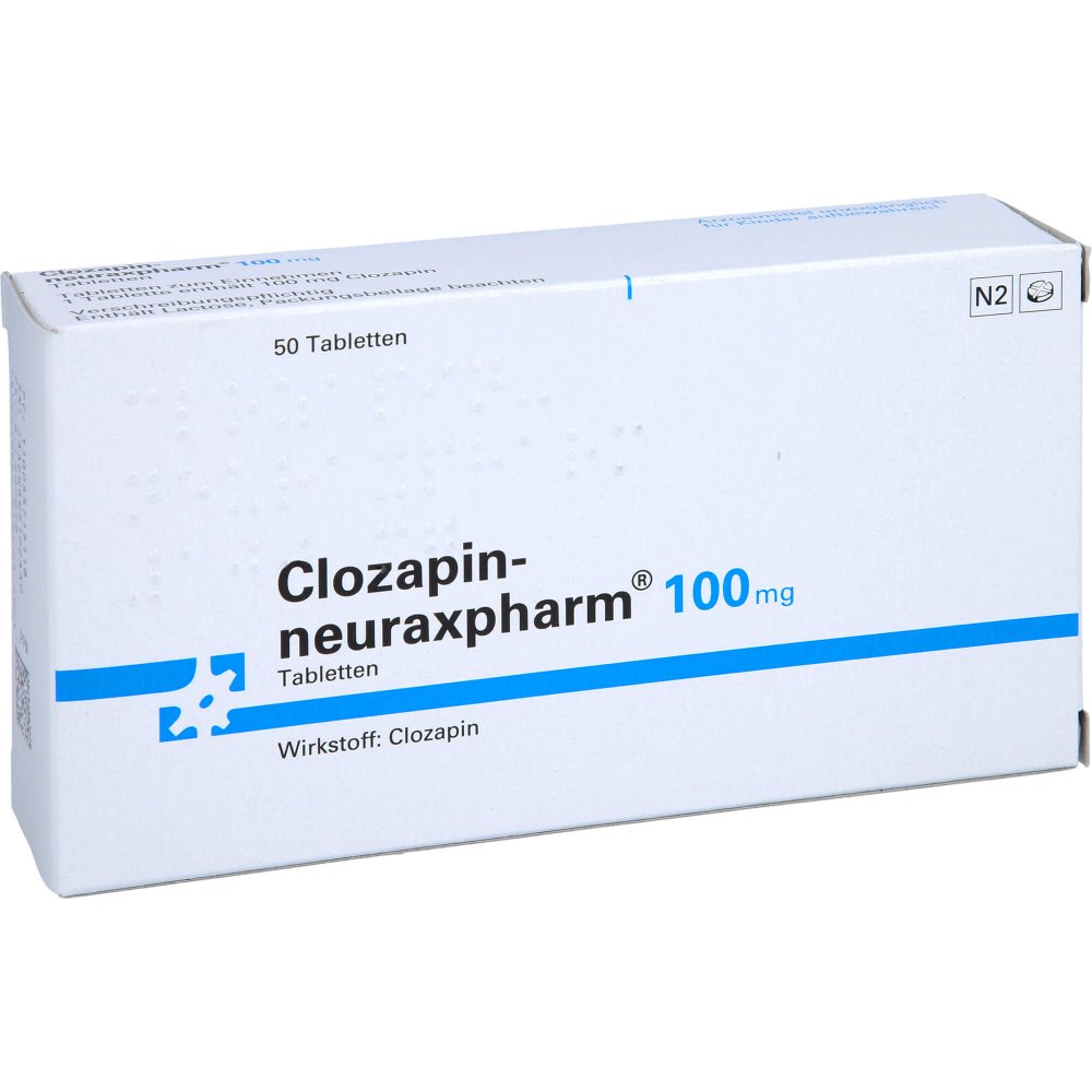 Clozapin-Neuraxpharm 100 Mg Tabletten (50 stk)