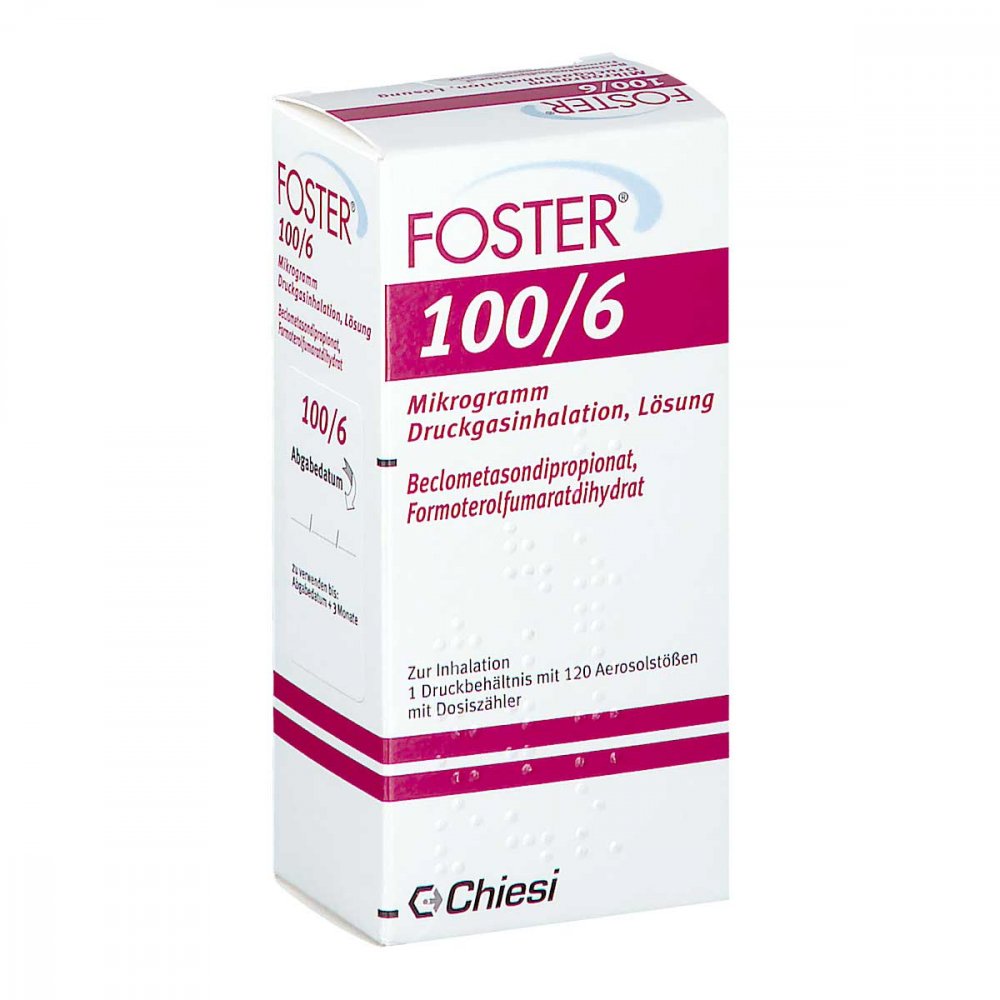 Foster 100/6 Μg 120 Hub Dosieraerosol (1 stk)