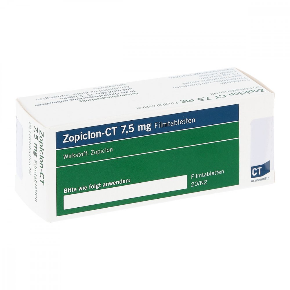 Zopiclon-Ct 7,5 Mg Filmtabletten (20 stk)