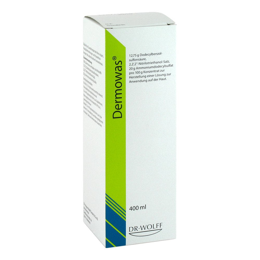 Das Produktfoto zeigt Dermowas Konzentrat (400 ml) PZN 00613398