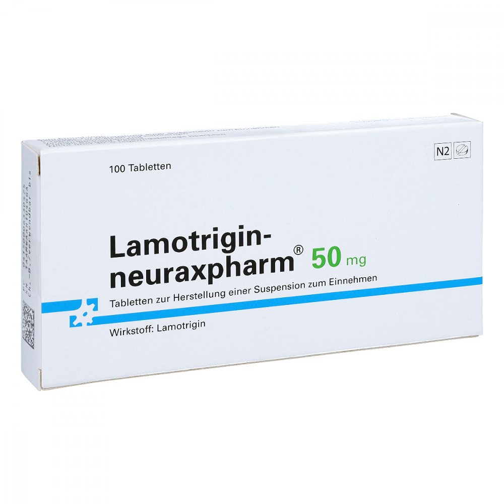 Lamotrigin-Neuraxpharm 50 Mg Tab.Z.H.Susp.Z.Einn. (100 stk)