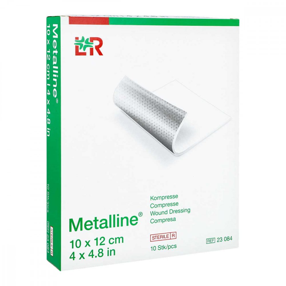 Metalline Kompressen 10x12 Cm Steril (10 stk)
