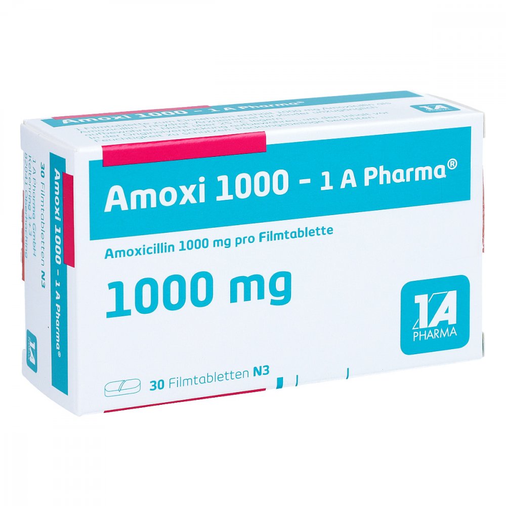 Amoxi 1000-1a Pharma Filmtabletten (30 stk)