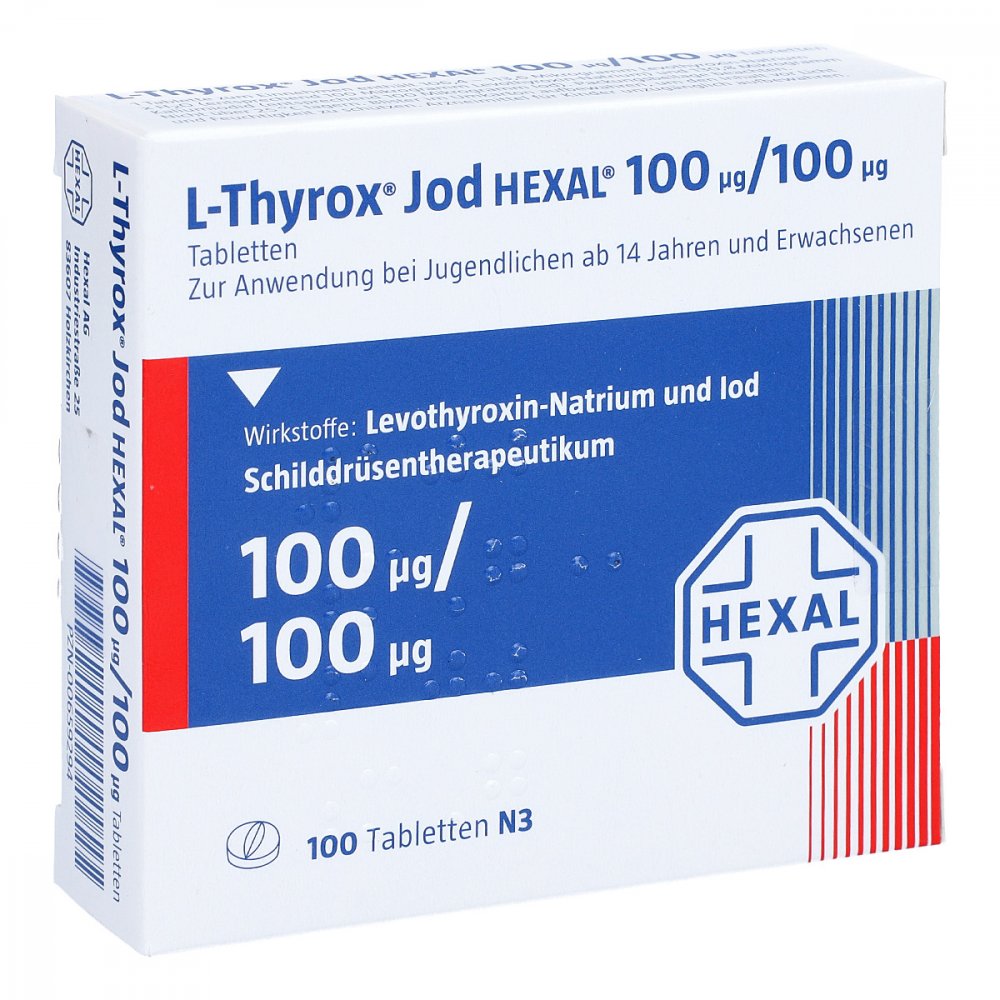 L-Thyrox Jod Hexal 100/100 Tabletten (100 stk)