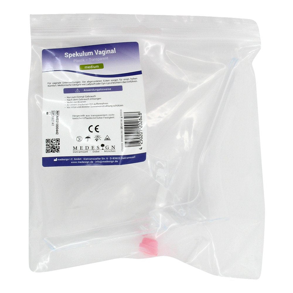 Das Produktfoto zeigt Vaginal Spekulum Einmal Plastik (1 stk) PZN 00661150