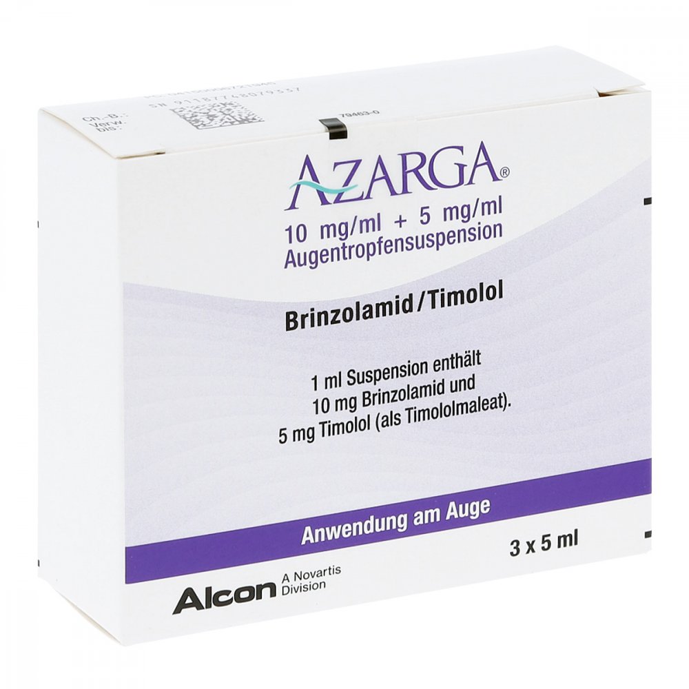 Azarga 10 Mg/Ml + 5 Mg/Ml Augentropfensuspension (3X5 ml)