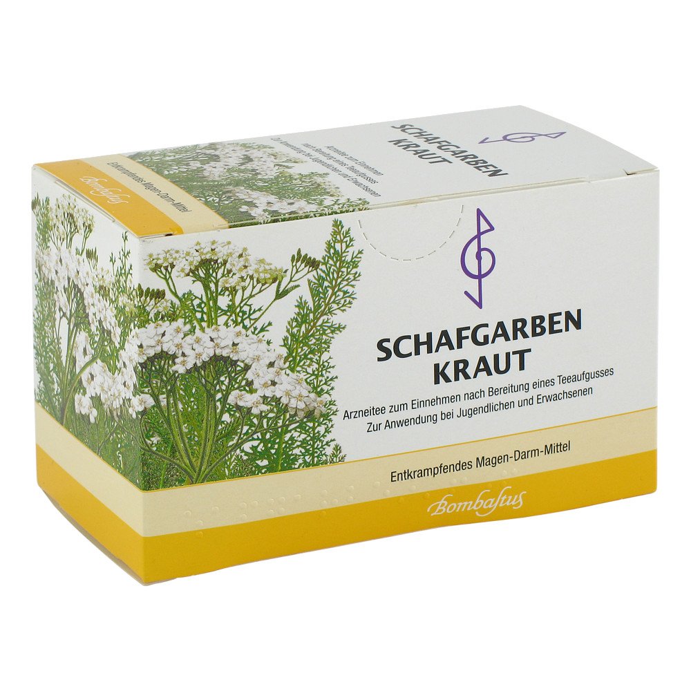 Das Produktfoto zeigt Schafgarbenkraut Tee Filterbeutel (20X1.5 g) PZN 00672320