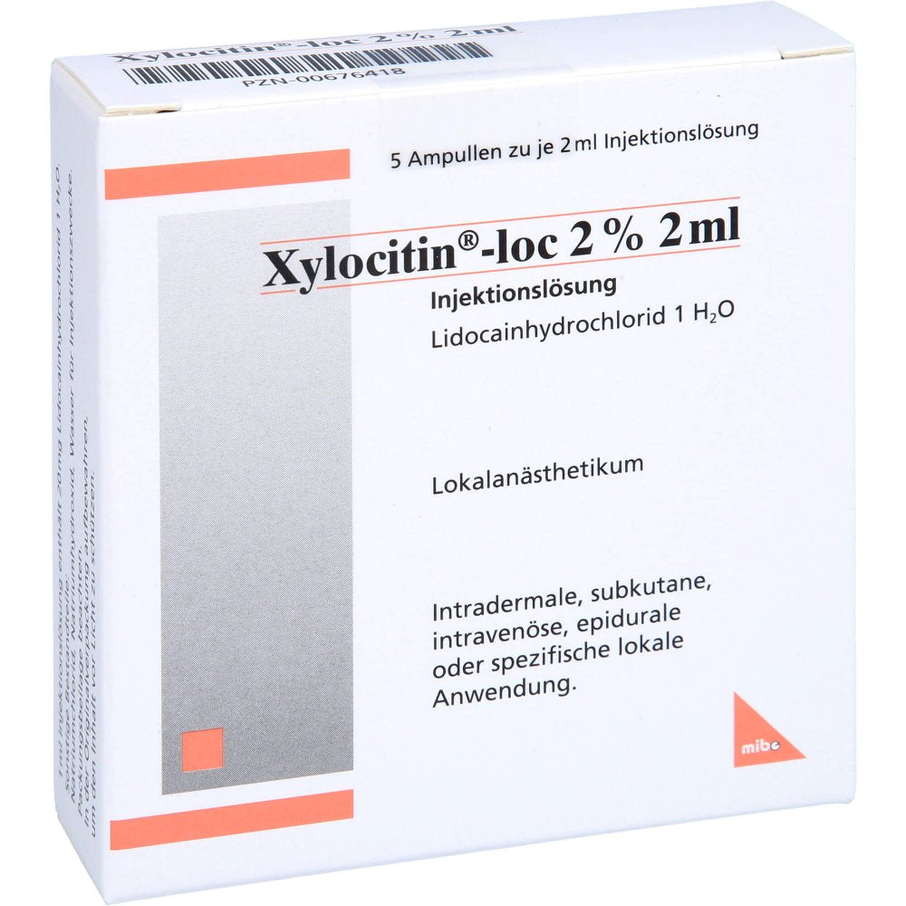 Xylocitin-Loc 2% 2 Ml Injektionslösung Amp. (5X2 ml)