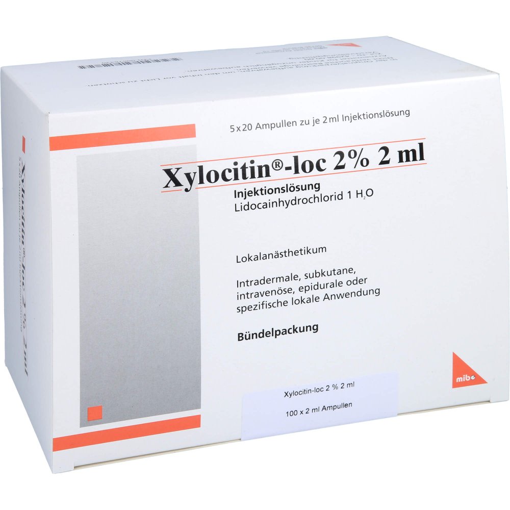 Xylocitin-Loc 2% 2 Ml Injektionslösung Amp. (100X2 ml)