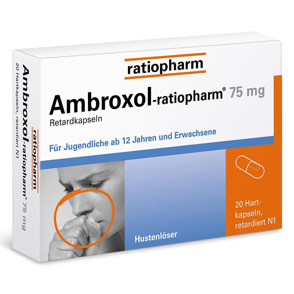 Ambroxol-Ratiopharm 75 Mg Hustenlöser Retardkaps. (20 stk)
